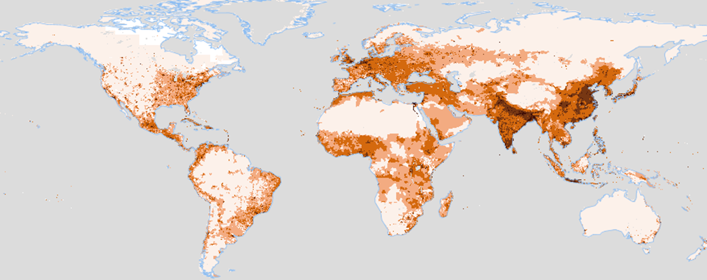 World Population Density Interactive Map 9447